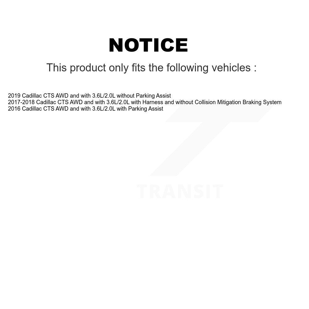 Front Wheel Hub Bearing And ABS Sensor Kit For Cadillac CTS AWD with 3.6L 2.0L K7S-101953