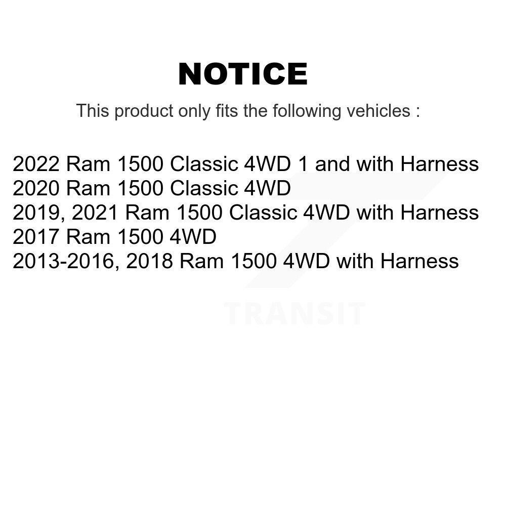 Front Wheel Hub Bearing And Extra ABS Sensor Kit For Ram 1500 Classic 4WD K7S-101964