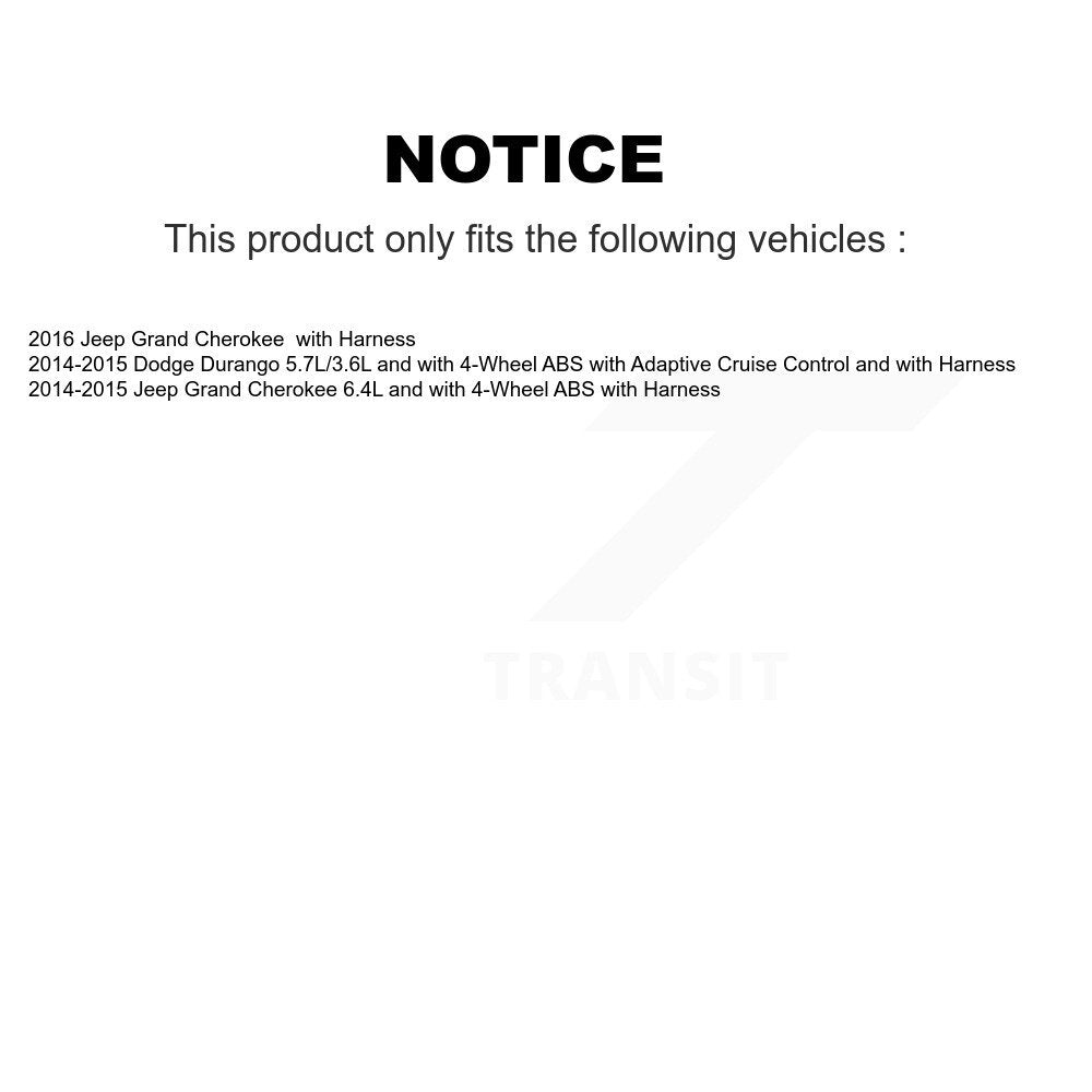 Front Wheel Hub Bearing And ABS Sensor Kit For Jeep Grand Cherokee Dodge Durango K7S-101968