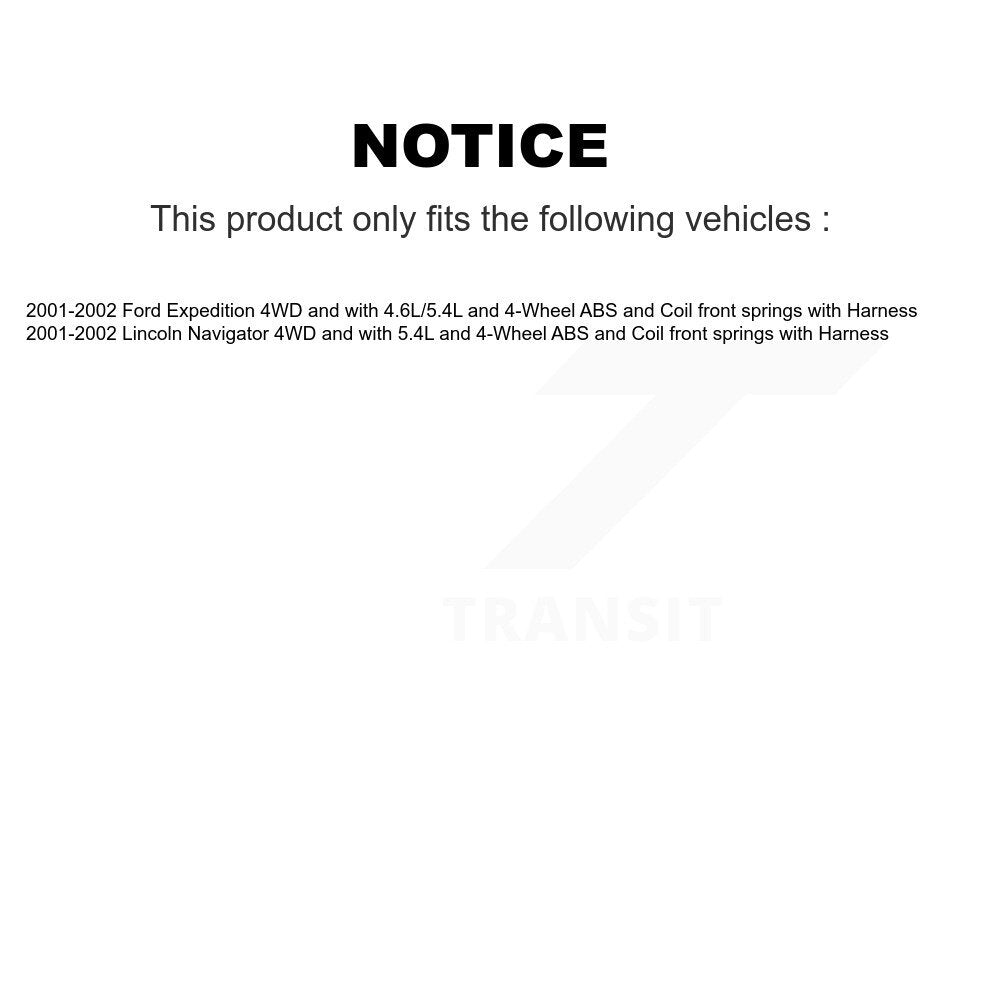 Front Wheel Hub Bearing Extra Sensor Kit For 2001-2002 Ford Expedition Lincoln Navigator K7S-101973