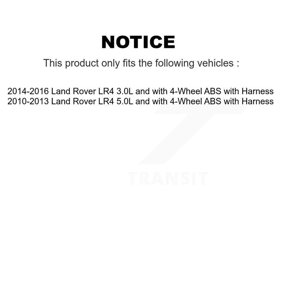 Front Wheel Hub Bearing And ABS Sensor Kit For Land Rover LR4 with Harness K7S-101984