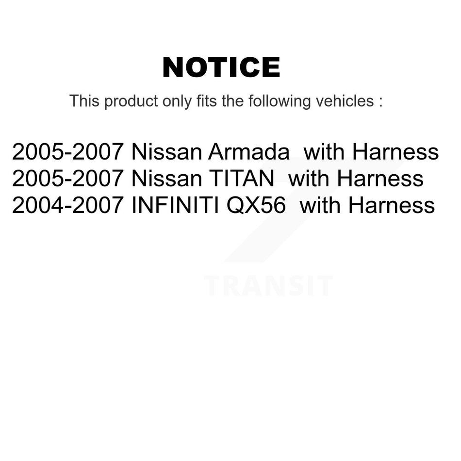 Front Wheel Hub Bearing And Extra ABS Sensor Kit For Nissan TITAN Armada INFINITI QX56 K7S-102009