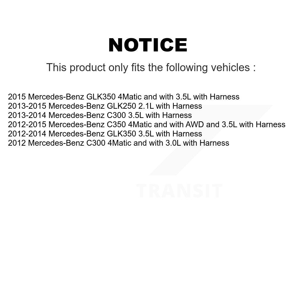 Front Wheel Bearing ABS Sensor Kit For Mercedes-Benz C300 GLK250 GLK350 C350 with Harness K7S-102070
