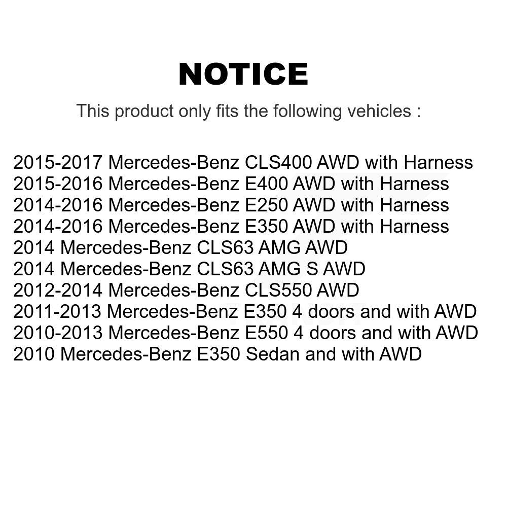 Front Wheel Bearing Sensor Kit For Mercedes-Benz E350 E550 E400 E250 CLS550 CLS400 CLS63 K7S-102072
