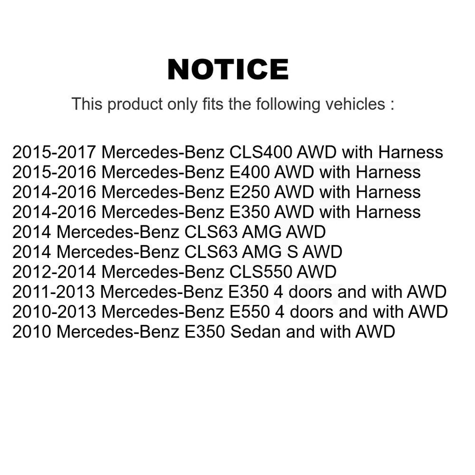 Front Wheel Bearing Sensor Kit For Mercedes-Benz E350 E550 E400 E250 CLS550 CLS400 CLS63 K7S-102072