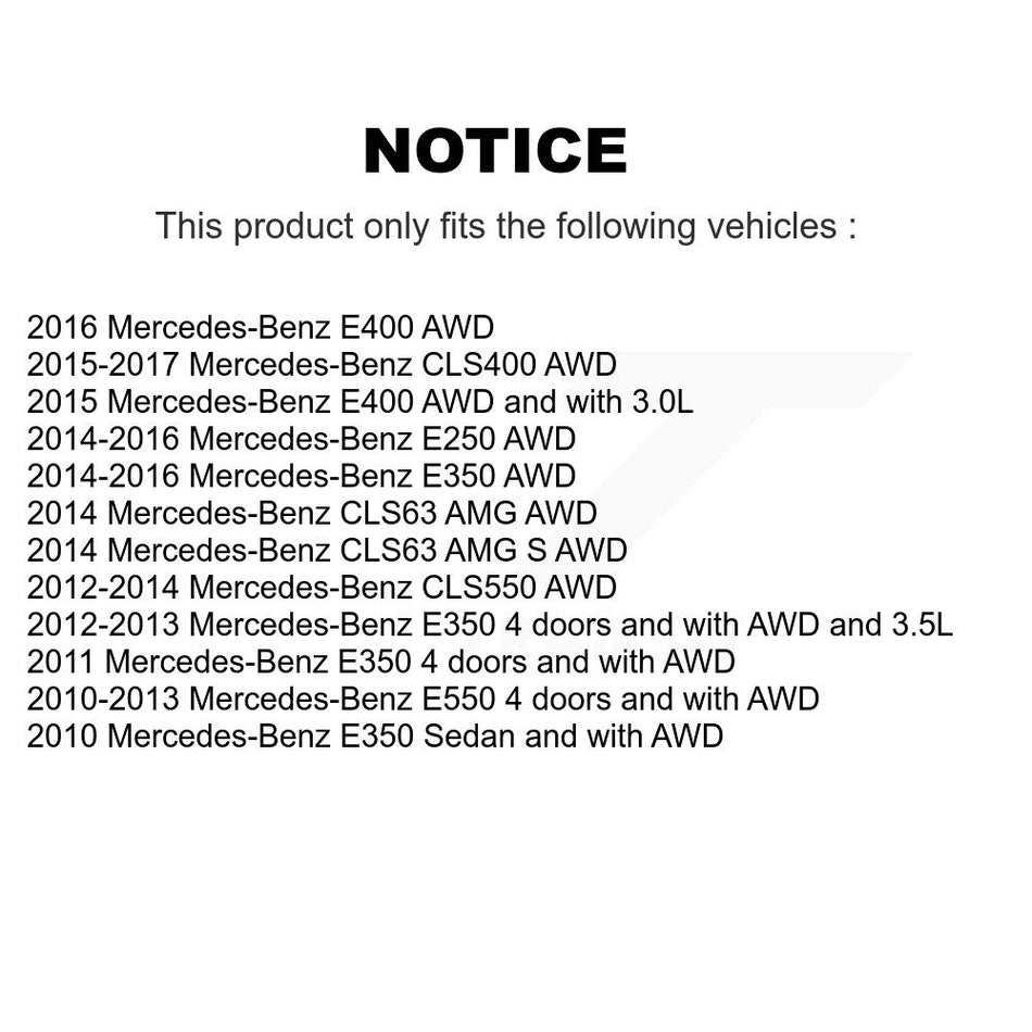Front Wheel Bearing Sensor Kit For Mercedes-Benz E350 E550 E400 E250 CLS550 CLS400 CLS63 K7S-102072