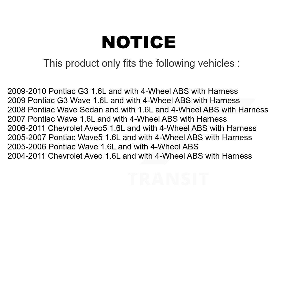 Front Wheel Bearing And ABS Sensor Kit For Chevrolet Aveo Pontiac Aveo5 Wave G3 Wave5 K7S-102097