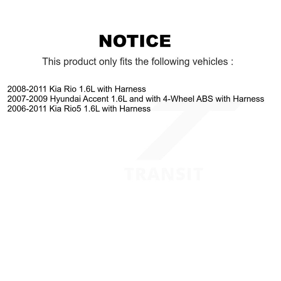 Front Wheel Bearing And ABS Sensor Kit For Hyundai Accent Kia Rio5 Rio with Harness K7S-102159