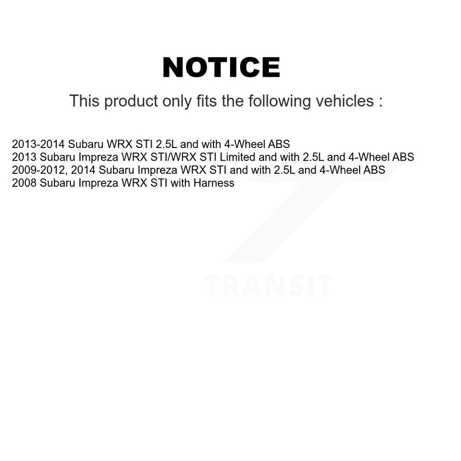 Front Wheel Hub Bearing And ABS Sensor Kit For Subaru Impreza WRX STI K7S-102238