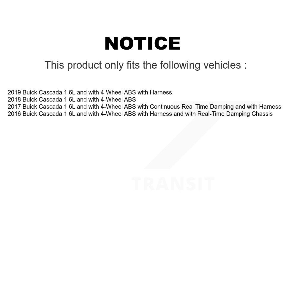 Front Wheel Hub Bearing And ABS Sensor Kit For Buick Cascada 1.6L with 4-Wheel K7S-102252