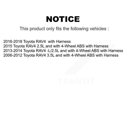Front Wheel Hub Bearing And ABS Sensor Kit For Toyota RAV4 with Harness K7S-102288