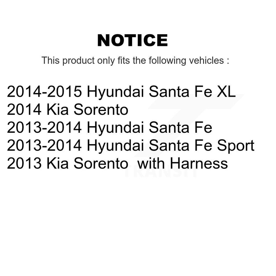 Front Wheel Hub Bearing And ABS Sensor Kit For Hyundai Santa Fe Sport Kia Sorento XL K7S-102309
