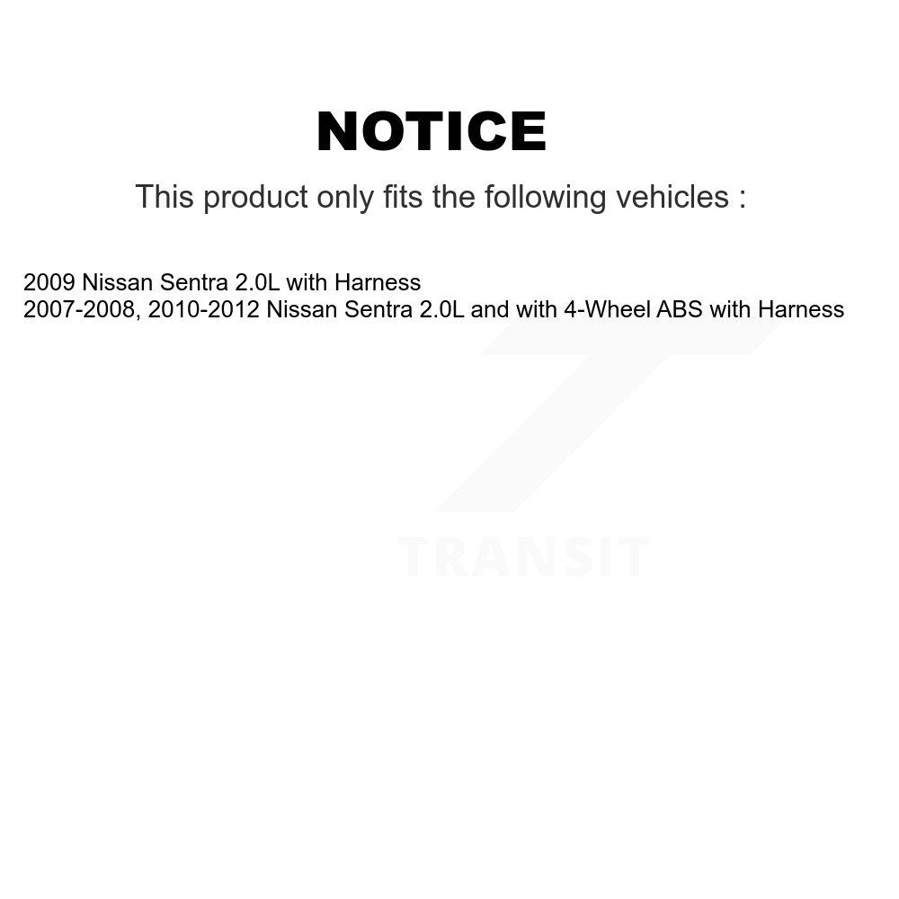 Front Wheel Hub Bearing And ABS Sensor Kit For Nissan Sentra with Harness K7S-102372