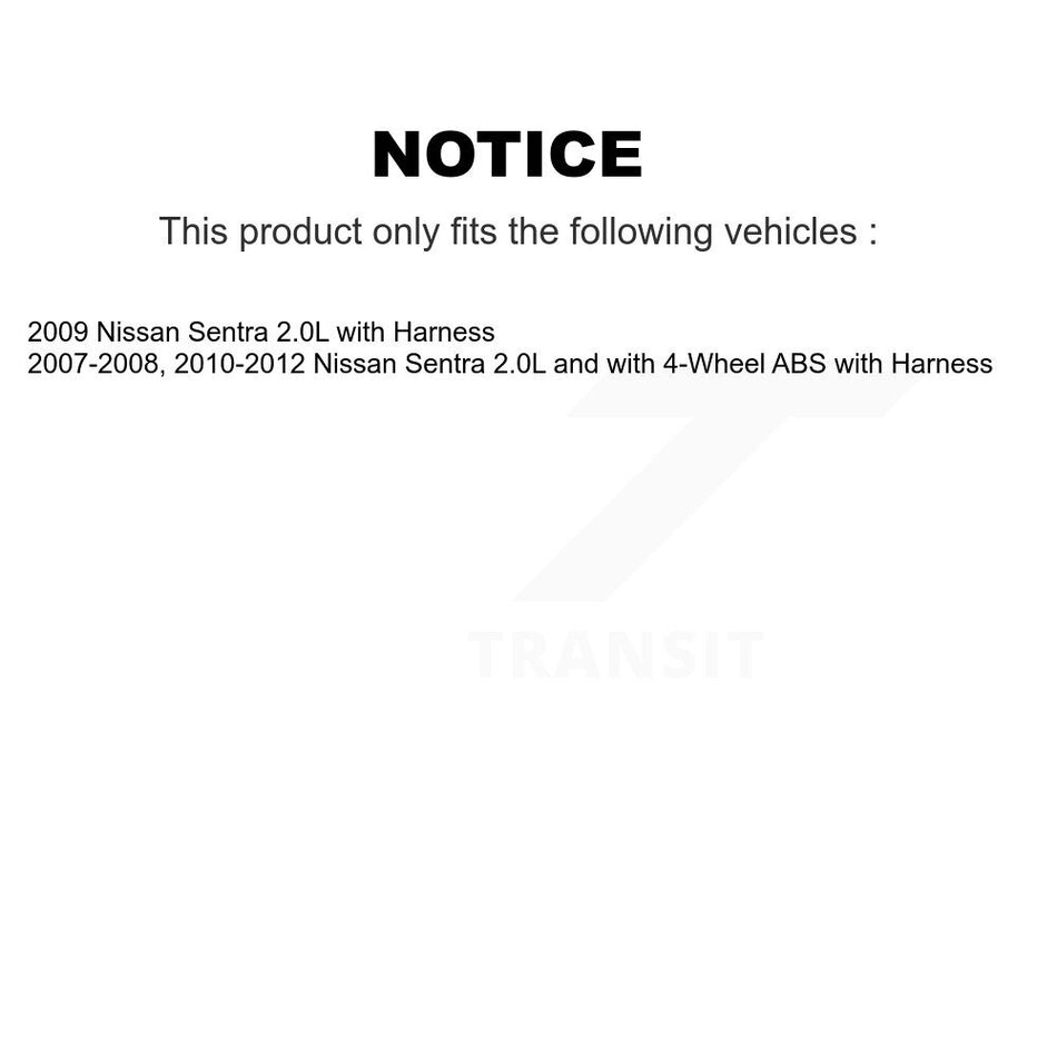 Front Wheel Hub Bearing And ABS Sensor Kit For Nissan Sentra with Harness K7S-102372