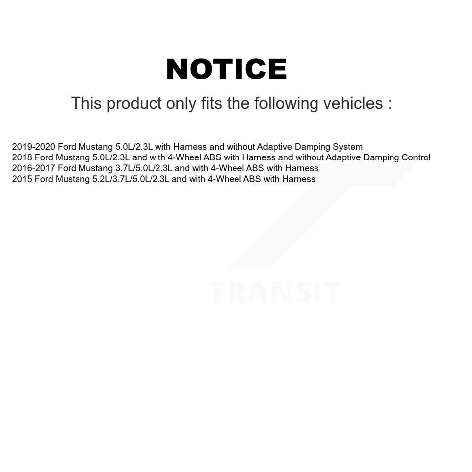 Front Wheel Hub Bearing And ABS Sensor Kit For Ford Mustang K7S-102566