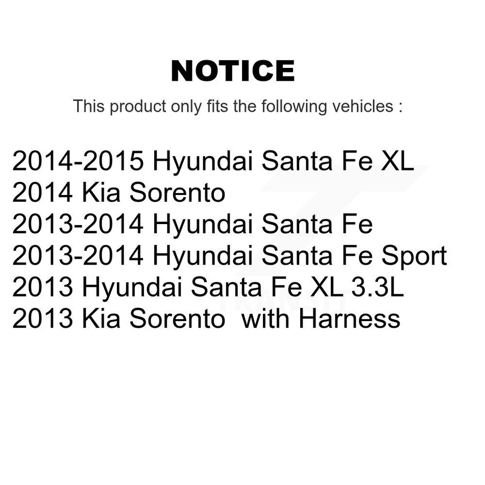 Front Wheel Hub Bearing And ABS Sensor Kit For Hyundai Santa Fe Sport Kia Sorento XL K7S-102634