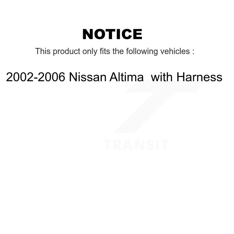 Front Wheel Bearing And ABS Sensor Kit For 2002-2006 Nissan Altima with Harness K7S-102681