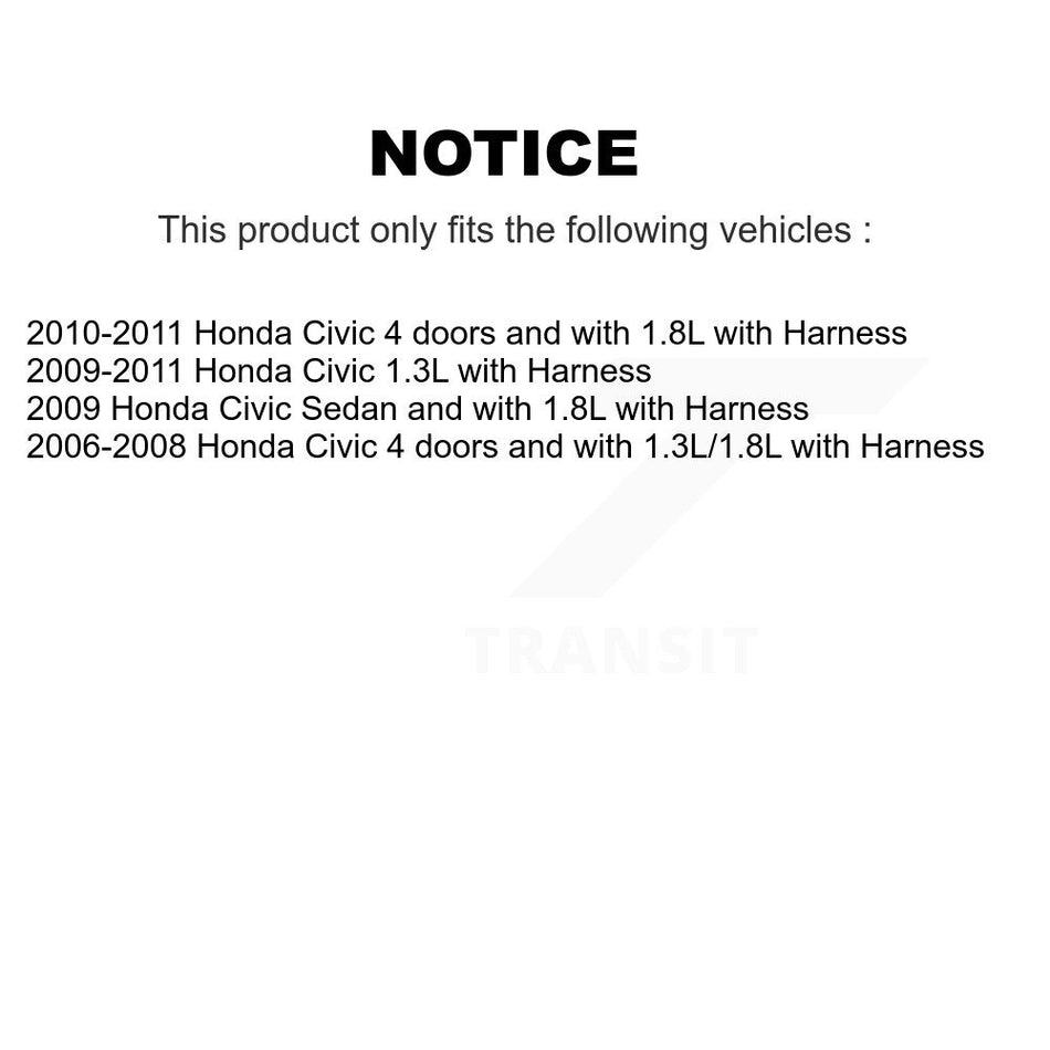Front Wheel Bearing And ABS Sensor Kit For Honda Civic with Harness K7S-102706