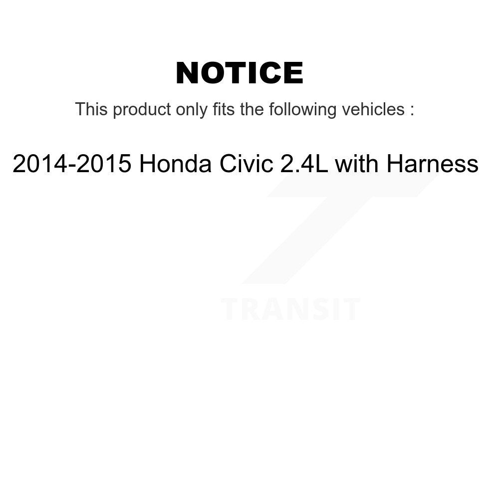 Front Wheel Bearing And ABS Sensor Kit For 2014-2015 Honda Civic 2.4L with Harness K7S-103107