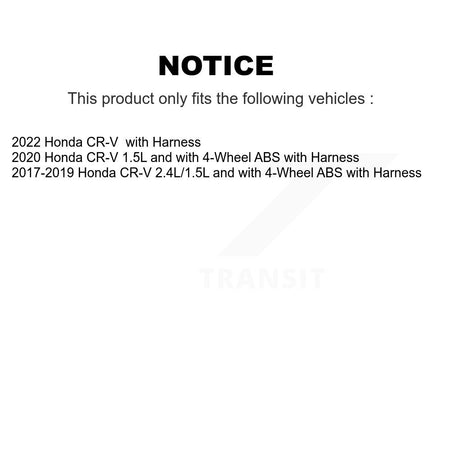 Front Wheel Bearing And ABS Sensor Kit For Honda CR-V with Harness K7S-103113