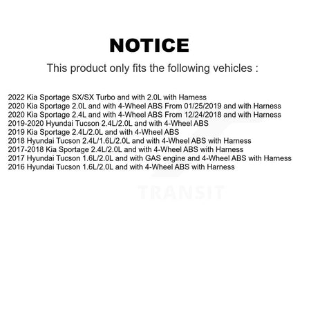 Front Wheel Hub Bearing And ABS Sensor Kit For Hyundai Tucson Kia Sportage K7S-103140