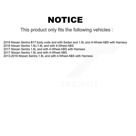Front Wheel Hub Bearing And ABS Sensor Kit For Nissan Sentra K7S-103212