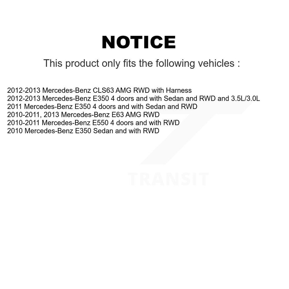 Front Wheel Hub Bearing And ABS Sensor Kit For Mercedes-Benz E350 E550 E63 AMG CLS63 K7S-103221