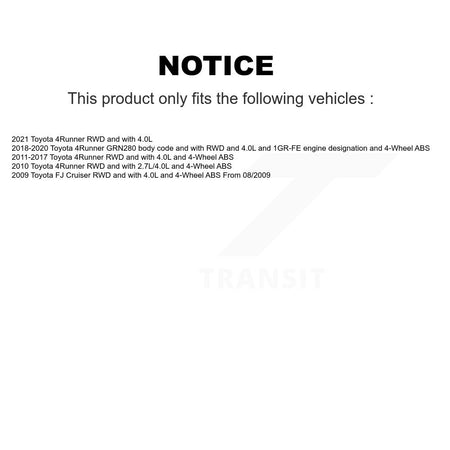 Front Wheel Hub Bearing And ABS Sensor Kit For Toyota 4Runner FJ Cruiser K7S-103232