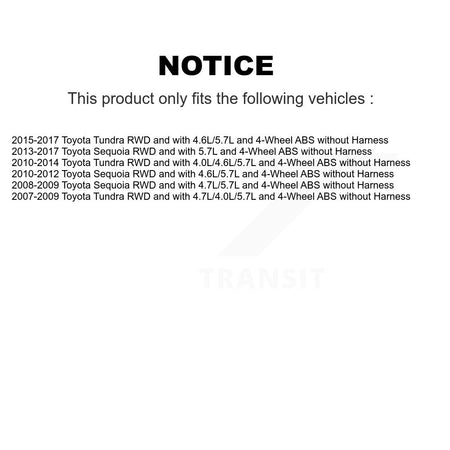 Front Wheel Hub Bearing And ABS Sensor Kit For Toyota Tundra Sequoia without Harness K7S-103234
