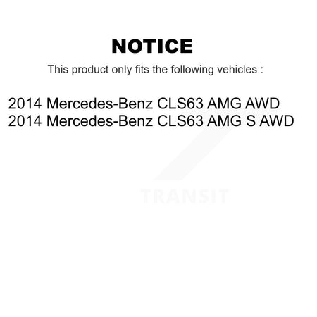 Front Wheel Bearing And ABS Sensor Kit For 2014 Mercedes-Benz CLS63 AMG S AWD K7S-103302