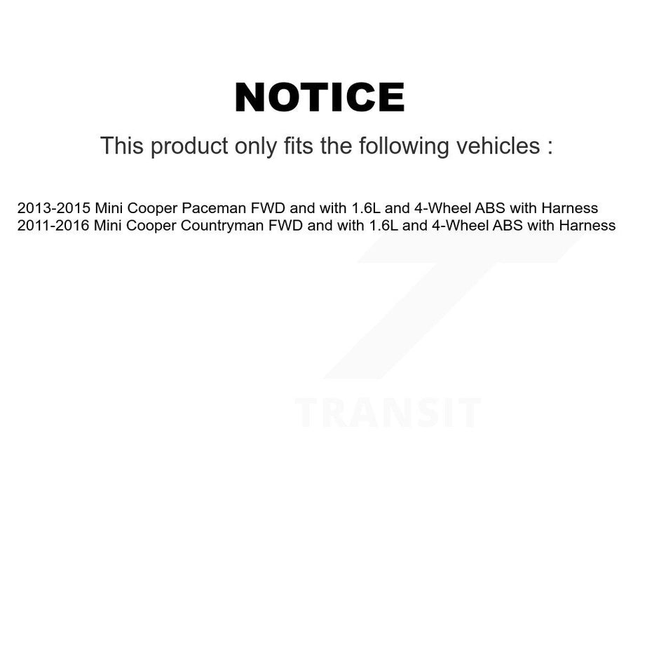 Rear Wheel Hub Bearing And ABS Sensor Kit For Mini Cooper Countryman Paceman with Harness K7S-103321