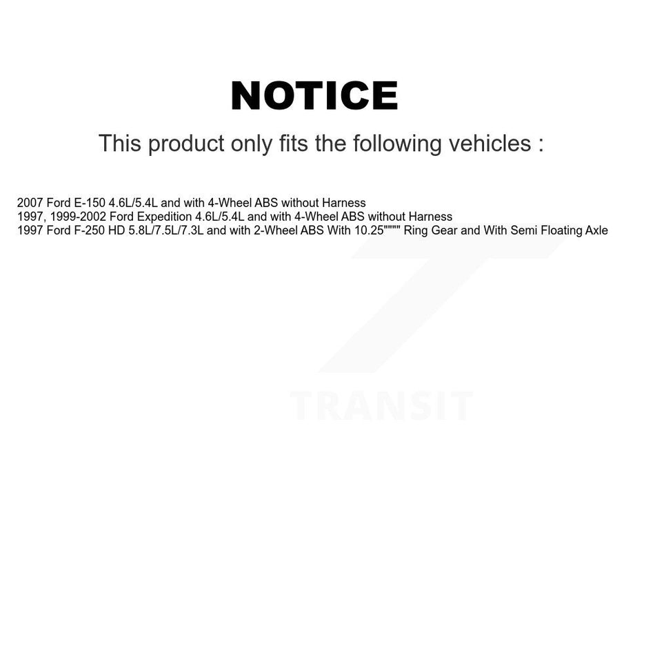 Rear Wheel Bearing And ABS Sensor Kit For Ford F-250 HD Expedition E-150 K7S-103338