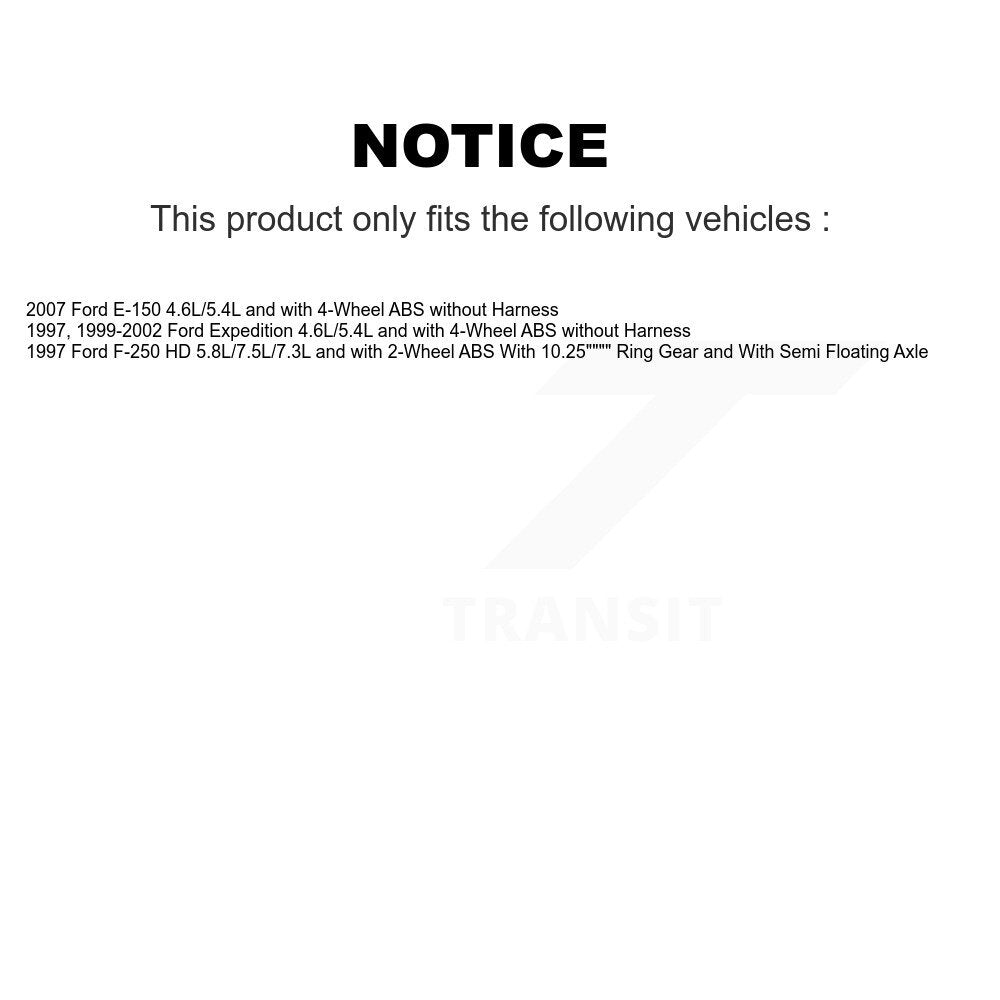 Rear Wheel Bearing And ABS Sensor Kit For Ford F-250 HD Expedition E-150 K7S-103369