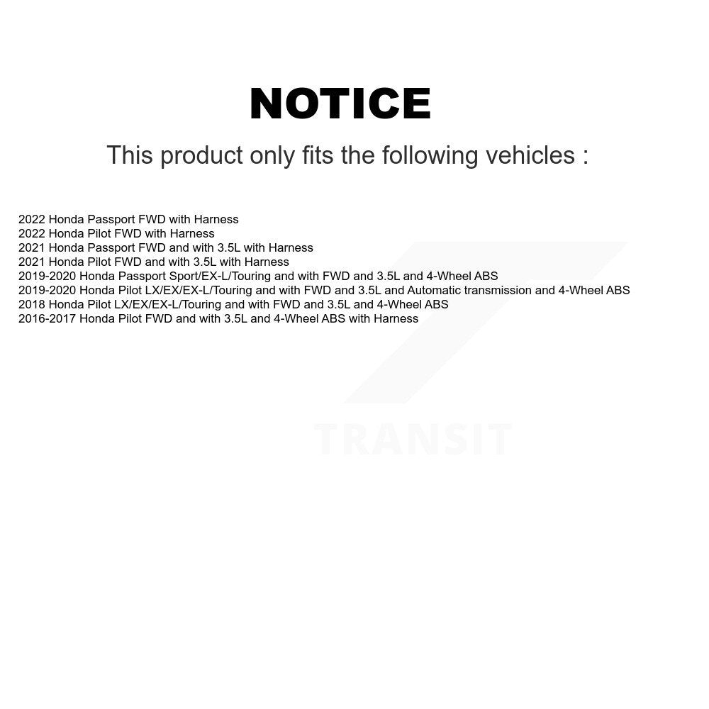 Rear Wheel Hub Bearing And ABS Sensor Kit For Honda Pilot Passport K7S-103403