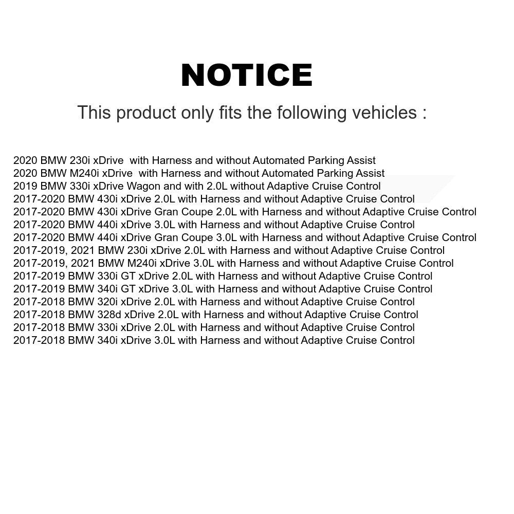 Front Wheel Hub Bearing Sensor Kit For BMW 330i xDrive 230i 430i Gran Coupe 340i 440i GT K7S-103458