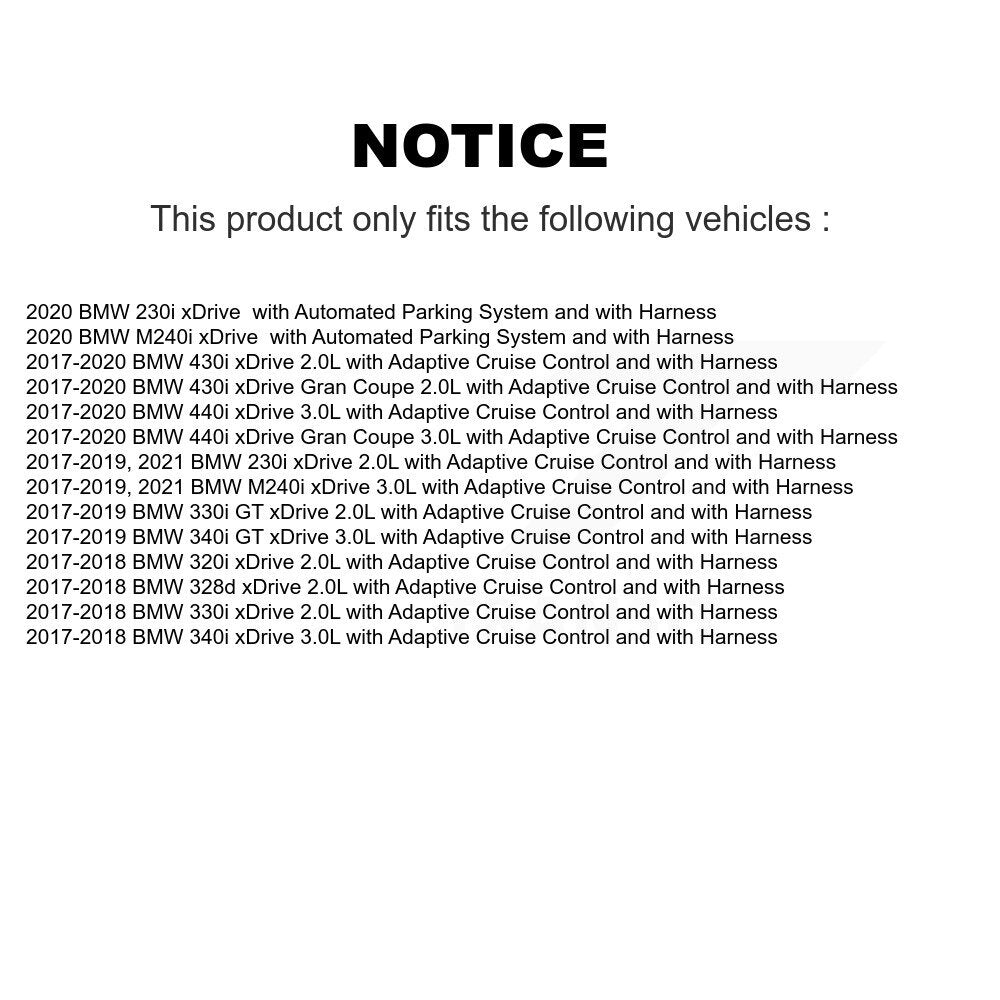 Front Wheel Hub Bearing Sensor Kit For BMW 330i xDrive 230i 430i Gran Coupe 340i 440i GT K7S-103459