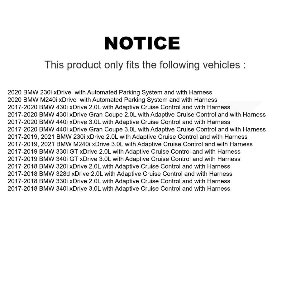 Front Wheel Hub Bearing Sensor Kit For BMW 330i xDrive 230i 430i Gran Coupe 340i 440i GT K7S-103459