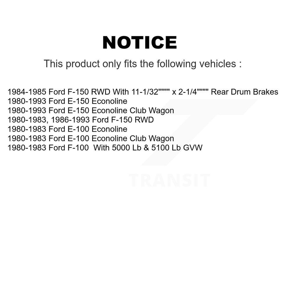 Front Disc Brake Rotors And Hub Assembly Pair For Ford F-150 E-150 Econoline F-100 Club Wagon E-100 K8-100014