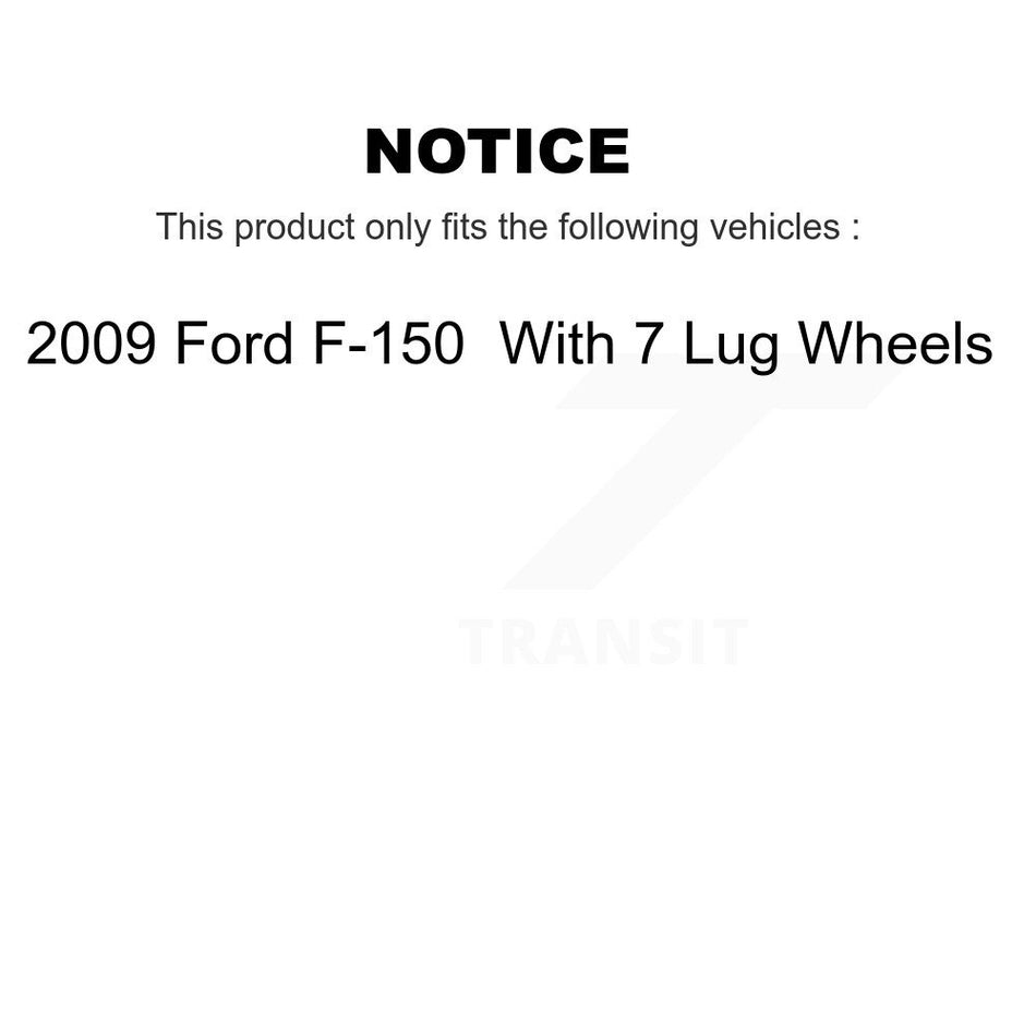 Front Disc Brake Rotors Pair For 2009 Ford F-150 With 7 Lug Wheels K8-100182