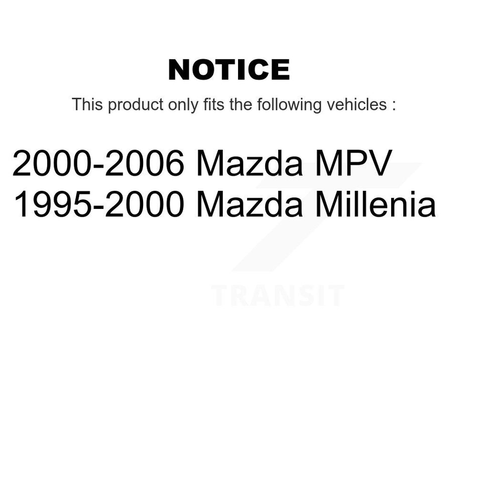 Front Disc Brake Rotors Pair For Mazda MPV Millenia K8-100282