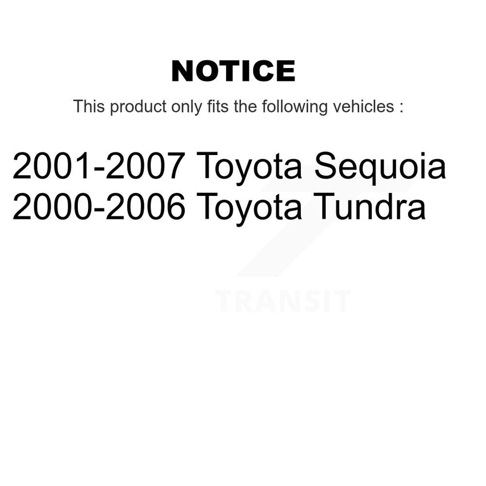 Front Disc Brake Rotors Pair For Toyota Tundra Sequoia K8-100315