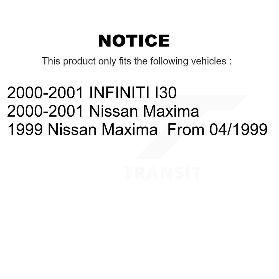 Front Disc Brake Rotors Pair For Nissan Maxima INFINITI I30 K8-100319