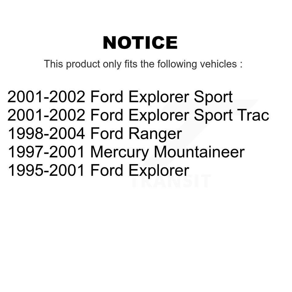 Rear Disc Brake Rotors Pair For Ford Ranger Explorer Sport Trac Mercury Mountaineer K8-100629