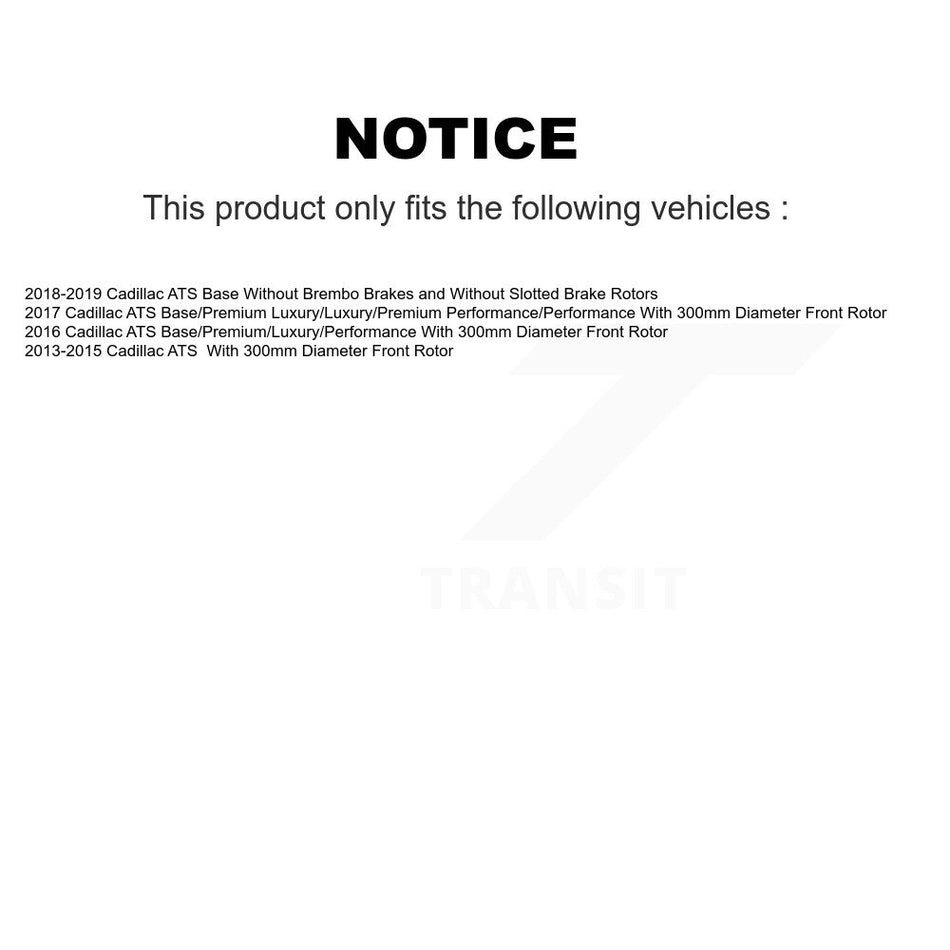 Front Rear Disc Brake Rotors Kit For Cadillac ATS K8-101062