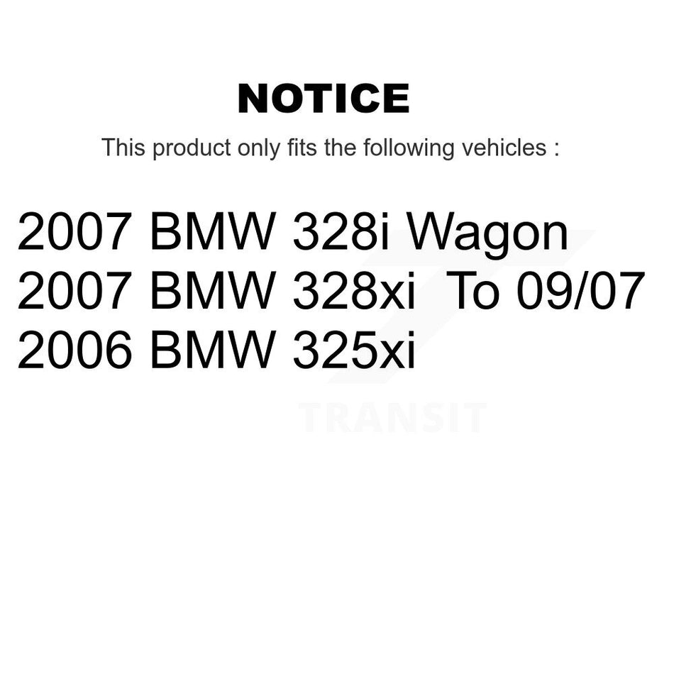 Front Rear Disc Brake Rotors Kit For BMW 328i 328xi 325xi K8-101468
