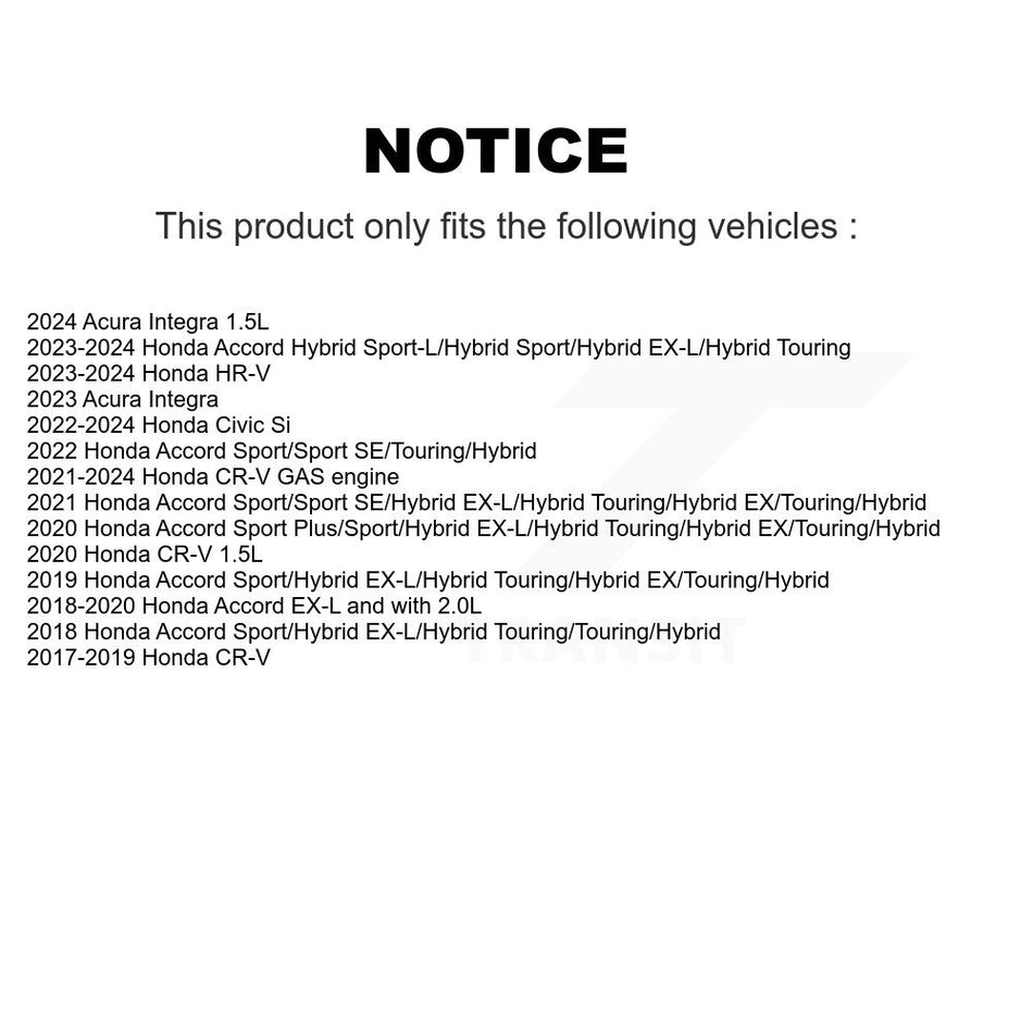 Front Disc Brake Rotors Pair For Honda CR-V Accord Acura Civic Integra K8-101765