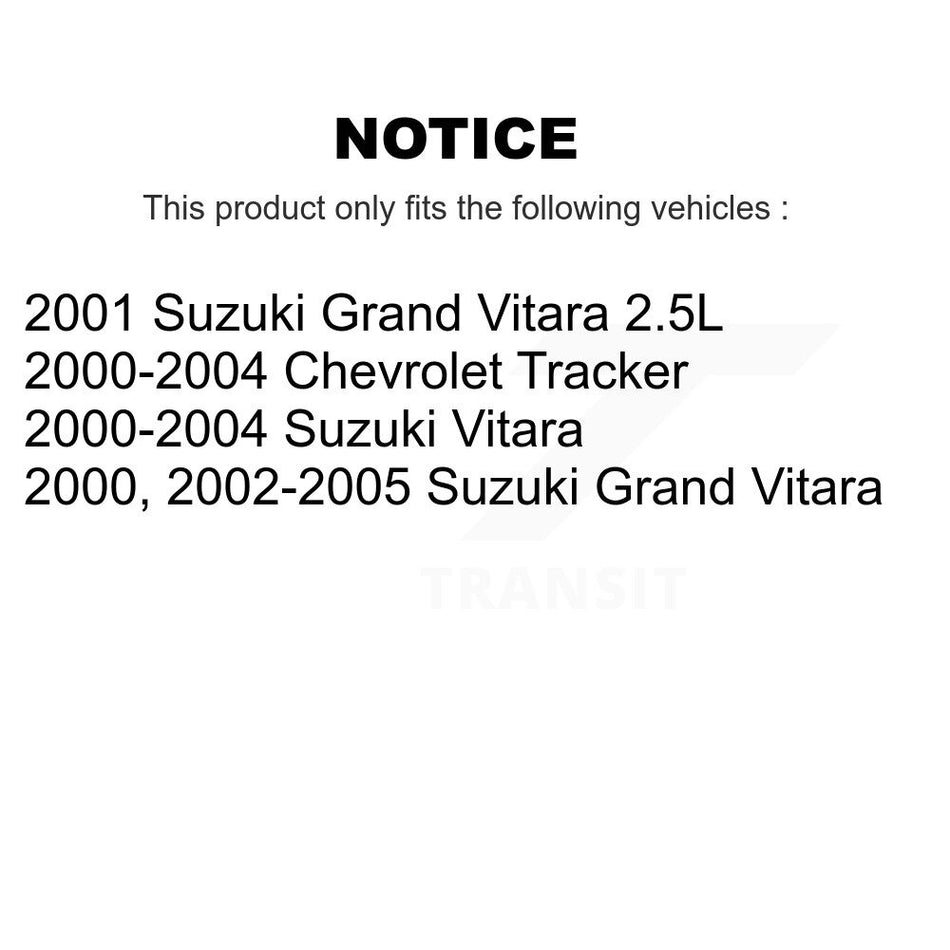Rear Brake Drums Pair For Chevrolet Tracker Suzuki Grand Vitara K8-101851