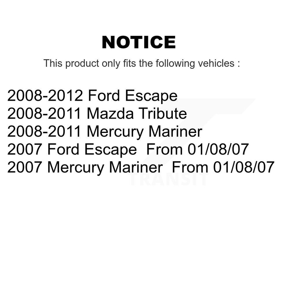 Rear Brake Drums Pair For Ford Escape Mercury Mariner Mazda Tribute K8-101858