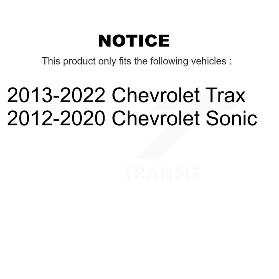 Rear Brake Drums Pair For Chevrolet Sonic Trax K8-101863