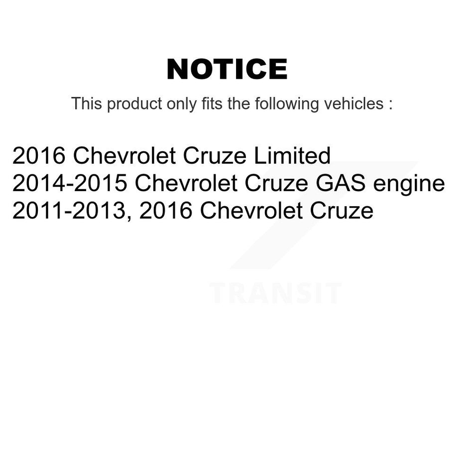 Rear Brake Drums Pair For Chevrolet Cruze Limited K8-101868